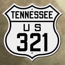 Tennessee US highway 321 route shield road sign 1926 Great Smoky Mountains 12x12 picture