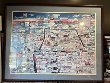 Vintage Map Of Memphis Businesses 1990-1991 Pyramid Print 32x24 picture