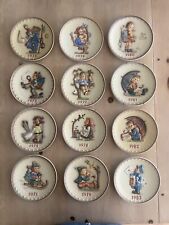Large Lot Of 12 Vintage M.I. Hummel Annual Collector's Plates 1972 - 1983 No Box picture