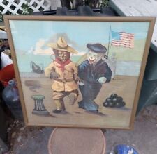 Rare Orig. Antique Theodore Roosevelt Spanish American War Pillow Cover 24x24 picture