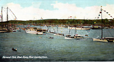 Yale Harvard Regatta Boat Race Crew New London Connecticut CT Postcard picture