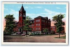 c1940's High School and Manual Training School Ashland Wisconsin WI Postcard picture
