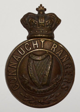 BRITISH MILITARY CAP BADGES, Connaught Rangers Victorian Helmet Badge, 1881-1901 picture