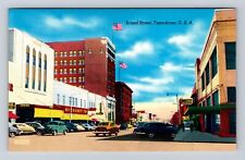 Texarkana TX-Texas, Broad Street, Advertisement, Antique, Vintage Postcard picture
