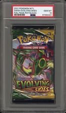 2021 Pokemon SWSH Evolving Skies Rayquaza Foil / Booster Pack GEM MINT PSA 10 picture