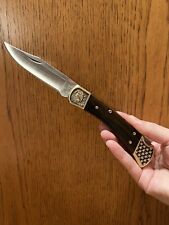 【BRAND NEW】BUCK 110 Folding Hunter Knife Custom Engraved Deer Oak Eagle Star picture