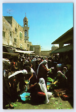 Vintage Postcard Israel Bethlehem- Market Place c1977 picture