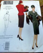 *RETIRED VTG 1940s SUIT VOGUE VINTAGE MODEL Sewing Pattern 12-14-16 UNCUT picture