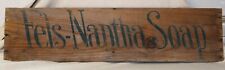 Vintage Advertising Fels-Naptha Soap Wood Crate Wooden Box Side picture