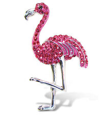CoTa Global Flamingo Sparkling Refrigerator Magnet - Silver Rhinestones - 2.5