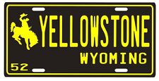 Yellowstone National Park 1952 Wyoming Souvenir License plate picture