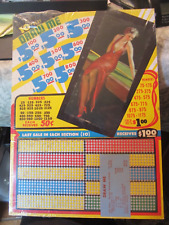 Vintage Gambling Punch Board Trade Simulator DRAW ME 10 CENT PLAY NEW picture