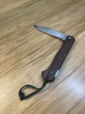Vintage ROMO 007 Wood Handle STainless Steel Blade Lockback Knife  KG JD picture