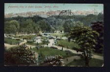 1909 PANORAMIC VIEW of PUBLIC GARDEN BOSTON MASS. posted message stamp station A picture