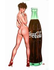 Coca Cola, Pepsi, Sprite Vintage Photos & Ads Free Rigid Top Loader 1041 picture