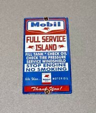 VINTAGE 12” MOBIL MOTOR FUEL PORCELAIN SIGN CAR GAS OIL TRUCK picture