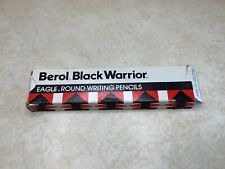 Berol Black Warrior Eagle Pencils 372 2 Unsharpened 12 vintage Medium Soft box picture