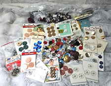Button lot Vtg to now Many on cards lots of styles shapes colors Crafts Sewing picture