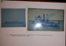 RARE original antique cyanotype photos x2 ships South Eastern Uk picture