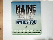 Maine Invites You 1937 Maine Publicity Bureau Booklet & Original Envelope picture