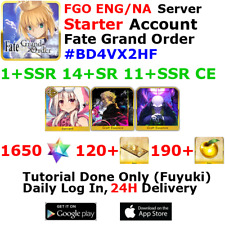 [ENG/NA][INST] FGO / Fate Grand Order Starter Account 1+SSR 120+Tix 1660+SQ #BD4 picture