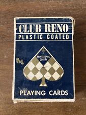 VTG Club Reno No. 101 Playing Cards *Missing Ace Diamonds Arrco Playing Card Co. picture