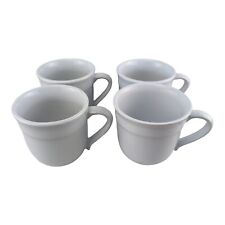 EMILE HENRY France 8714 WHITE FLOUR COFFEE 13.5 oz MUG CUP  - Set of 4 picture