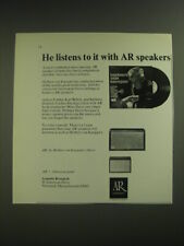 1974 AR Acoustic Research AR-3a and AR-7 Speakers Ad - Herbert Von Karajan picture