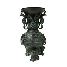 Chinese Oriental Green Bronze-ware Home Decor Display ws1209 picture