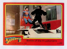 Battle of the Kryptonians 1980 Topps Superman II Trading Card #63 picture