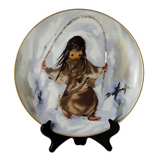 DeGrazia Collector Plate 1988 Children At Play Merrily Merrily Merrily Vintage picture