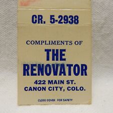 MATCHBOOK, THE RENOVATOR, CANON CITY, COLO., FRONT STRIKE picture