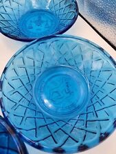 Blue Glass Horoscope Zodiac Trinket Dish Capricorn Gemini Aquarius CHOICE Of 1 picture