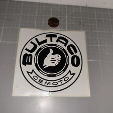 VINTAGE BULTACO Sticker Decal RACING ORIGINAL old stock picture