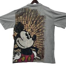 Disney Store Mens Gray Polo Shirt All Over Mickey Mouse NWT Size XXL Classic Fit picture