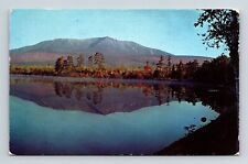 Maine Mount Katahdin Togue Pond Scenic Landscape Chrome Cancel WOB Postcard picture