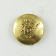 1880s-90s Crest Letter H Seal Military Style Uniform Button L4BT picture