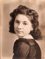 1940's Young Lady Portrait. Very Good Used Condition. B & W Photograph. Set-2 picture
