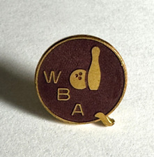 Women's Bowling Association WBA Vintage Enamel Lapel Pin picture