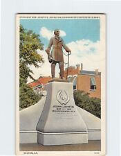 Postcard General Joseph E Johnston Statue Commander Confederate Army Dalton GA picture