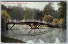 Postcard Altoona Pennsylvania Lakemont Park Rustic Bridge picture