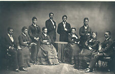 African American Black Singers Liberated Slaves 1875 London Concert photograph picture