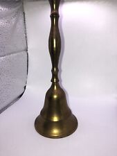 Vintage Solid Brass Long Stem Dinner Bell Antique Style  11-12”Antique Style EUC picture