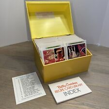 Vintage 1971 Betty Crocker Recipe Card Library With Two Tone Yellow Box picture