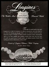 1947 Longines Wittnauer Watche Co. Symphonette Mishel Piastro Conductor Print Ad picture