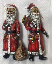 Vintage 1978 Santa Claus Toy Sack SDI Holiday Christmas Ornaments picture