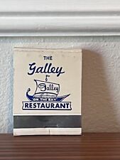 c1950s The Galley Restaurant Morro Bay California CA Matchbook Full 20 Strike picture