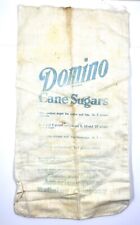 Vintage Origianl DOMINO PURE CANE SUGAR 10 LB Sack New York Print on Both Sides picture