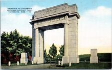 Entrance to Vicksburg National Military Park Linen Postcard Unposted picture