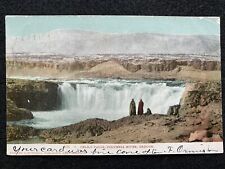 Celilo Falls Natives Oregon OR Columbia River Gorge 1907 Antique Postcard Photo picture